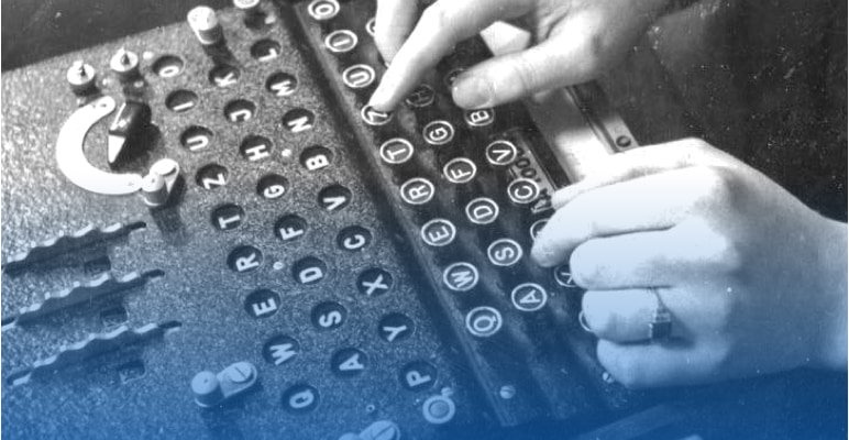 nav cryptologic history hands using engima machine